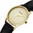 Sonata Eternia Quartz Analog Golden Dial Leather Strap Watch For Men - image number 2