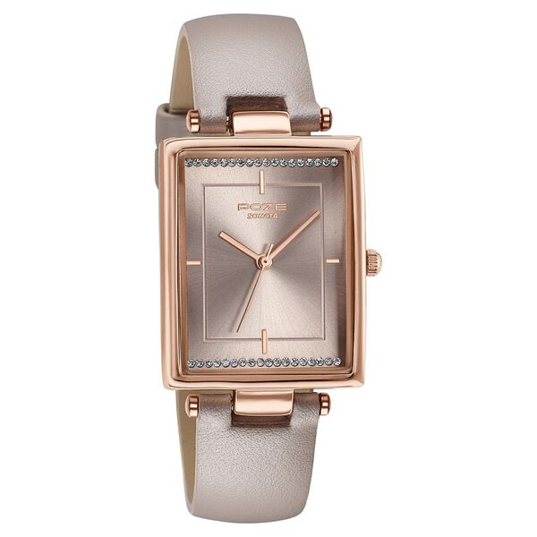 Poze By Sonata Quartz Analog Beige Dial Beige Leather Strap Watch For Women - image number 2