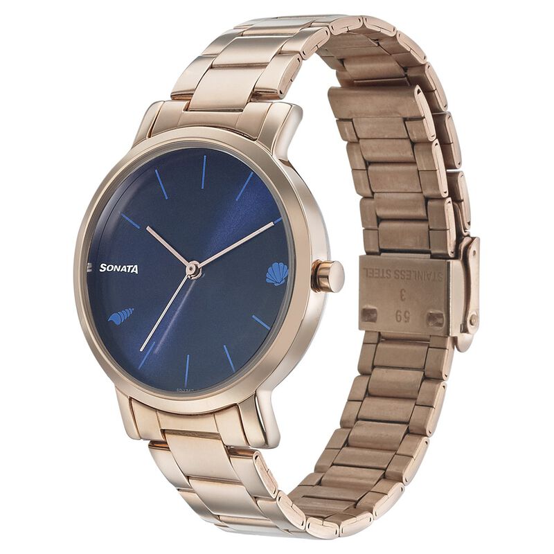 Sonata Play Blue Dial Women Watch With Stainless Steel Strap - image number 1
