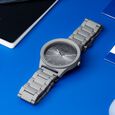 Sonata Poze Quartz Analog Grey Dial Metal Strap Watch For Men - image number 0