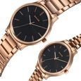 Sonata Pair Quartz Analog Black Dial Stainless Steel Strap Watch for Couple - image number 2