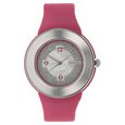 SF Quartz Analog Black Dial Plastic Strap Watch for Women