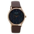 Knot Blue Dial Leather Strap Watch for Men - image number 0