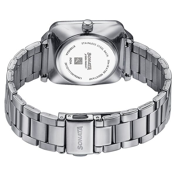 Sonata Wedding Edit Quartz Analog Blue Dial Stainless Steel Strap Watch For Women - image number 5