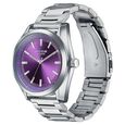 Sonata Poze Quartz Analog Purple Dial Metal Strap Watch For Men - image number 3
