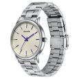 Sonata Aspire Quartz Analog Off-white Dial Silver Stainless Steel Strap Watch For Men - image number 2