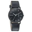 Sonata Onyx Black Dial Women Watch With Leather Strap - image number 0