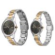 Sonata Quartz Analog with Date Black Dial Metal Strap Watch for Couple - image number 1