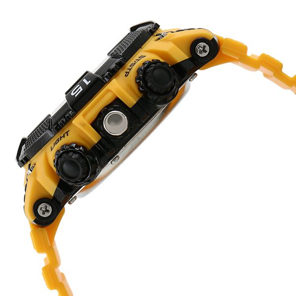 SF Xtreme Gears Quartz Digital Analog Digital Black Dial Yellow Plastic Strap Watch For Men - image number 2