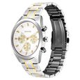 Sonata Summit Quartz Multifunction White Dial Two Toned Metal Strap Watch For Men - image number 2