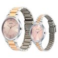 Sonata Pair Quartz Analog Pink Dial Stainless Steel Strap Watch for Couple - image number 1