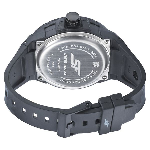 SF Turbo Quartz Analog Multicoloured Dial PU Strap Watch for Men - image number 3