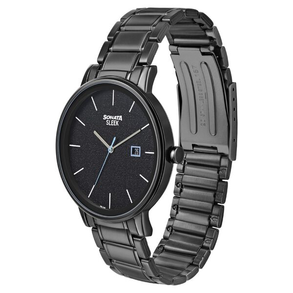 Sonata Quartz Analog with Date Stainless Steel Strap Watch for Men - image number 1