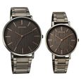 Sonata Soulmate Quartz Analog Grey Dial Grey Stainless Steel Strap Watch For Couple - image number 0