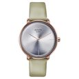 Sonata Sleek Quartz Analog Silver Dial Grey Leather Strap Watch for Women - image number 0