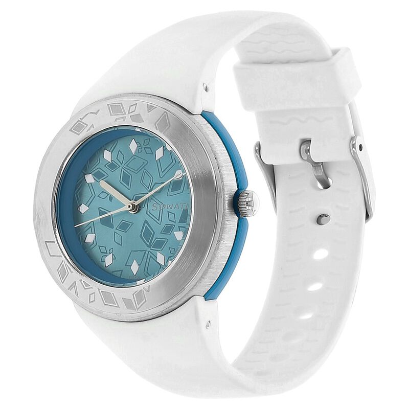 SF Quartz Analog Blue Dial Plastic Strap Watch for Women - image number 1