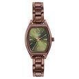 Poze By Sonata Quartz Analog Green Dial Brown Metal Strap Watch For Women - image number 1