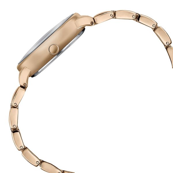 Sonata Poze Quartz Analog Mother Of Pearl Round Dial Two Toned Metal & Plastic Strap Watch For Women - image number 4