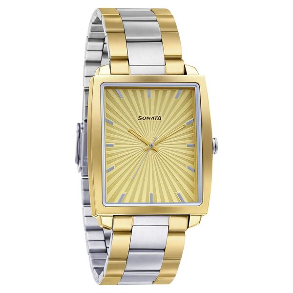 Sonata Quartz Analog Stainless Steel Strap Watch for Men - image number 0