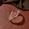 Poze By Sonata Quartz Analog Beige Dial Silver Metal Strap Watch For Men