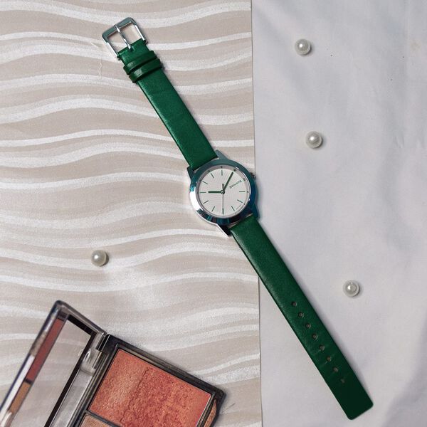 Sonata Splash White Dial Women Watch With Leather Strap - image number 5