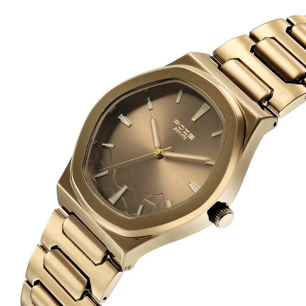 Poze By Sonata Quartz Analog Green Dial Green Metal Strap Watch For Men - image number 4