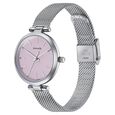 Sonata Wedding Quartz Analog Purple Dial Stainless Steel Strap Watch For Women - image number 2