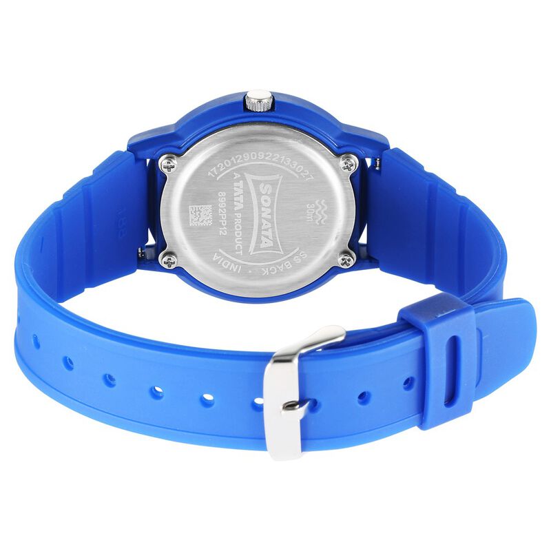 Sonata Dot to Dot Blue Dial Plastic Strap Watch for Women - image number 3