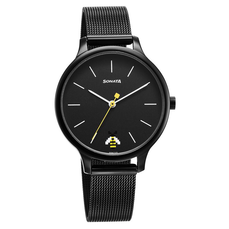 Buy Online Sonata Play Black Dial Watch for Women 87050nm03 Sonata