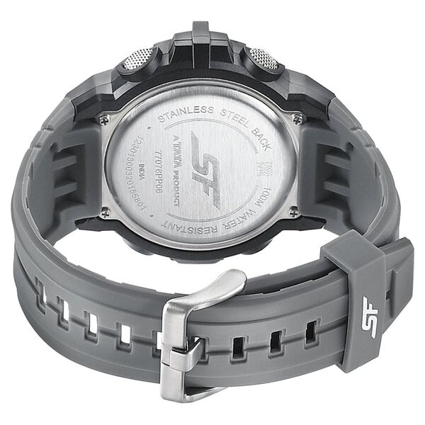 SF Digital Dial Grey PU Strap Watch For Men - image number 3