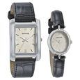 Sonata Quartz Analog White Dial Leather Strap Watch for Couple - image number 0
