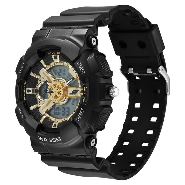 SF Bold Black & Gold Design Men's Watch - Perfect Blend of Elegance and Strength - image number 2