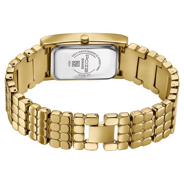Poze Poze Quartz Analog Green Dial Golden Metal Strap Watch For Women - image number 6