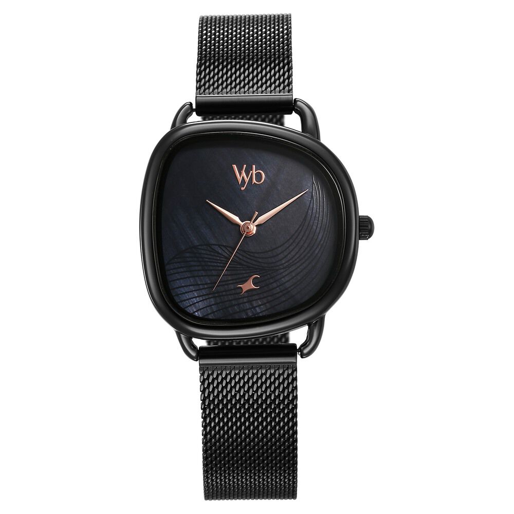 Fastrack ladies watch black on sale