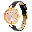 Sonata Gold Edit Pink Dial Women Watch With Leather Strap - image number 1