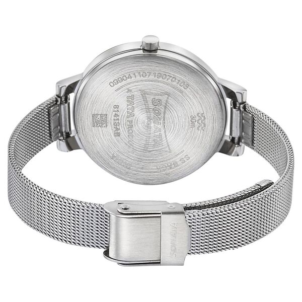Sonata Silver Lining Blue Dial Women Watch With Stainless Steel Strap - image number 3