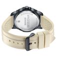 Sonata Poze Quartz Analog Black Dial Beige Silicone Strap Watch For Men - image number 6