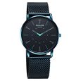 Sonata Sleek Quartz Analog Black Dial Black Stainless Steel Strap Watch For Men