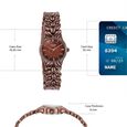 Poze Poze Quartz Analog Brown Dial Brown Metal Strap Watch For Women - image number 3