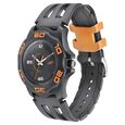SF Quartz Analog Black Dial PU Strap Watch for Men - image number 1