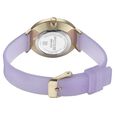 Sonata Poze Quartz Analog Blue Dial Purple Leather Strap Watch For Women - image number 5