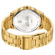 Sonata Traditional Essentials Gold Dial Gold-Tone Stainless Steel Strap Watch - image number 5