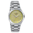 Sonata Poze Quartz Analog Yellow Dial Silver Colour Stainless Steel Strap Watch For Men - image number 1