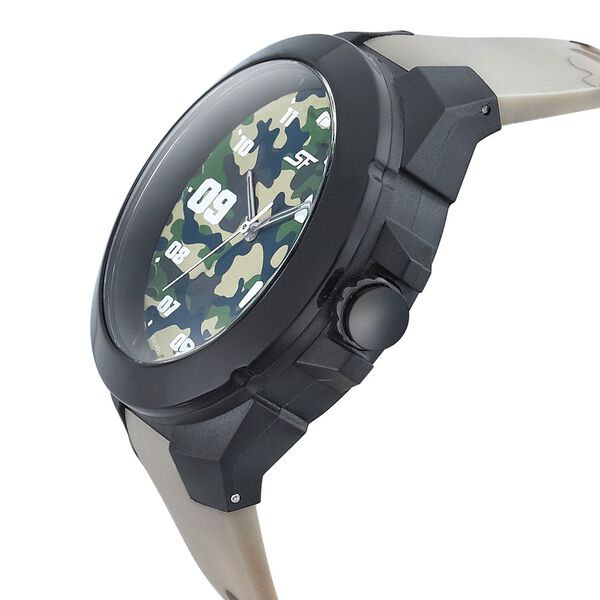 SF Turbo Quartz Analog Multicoloured Dial PU Strap Watch for Men - image number 2