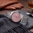 Sonata Vector Dusty Rose-Tone Dial Silver-Tone Bracelet Watch for Men - image number 0