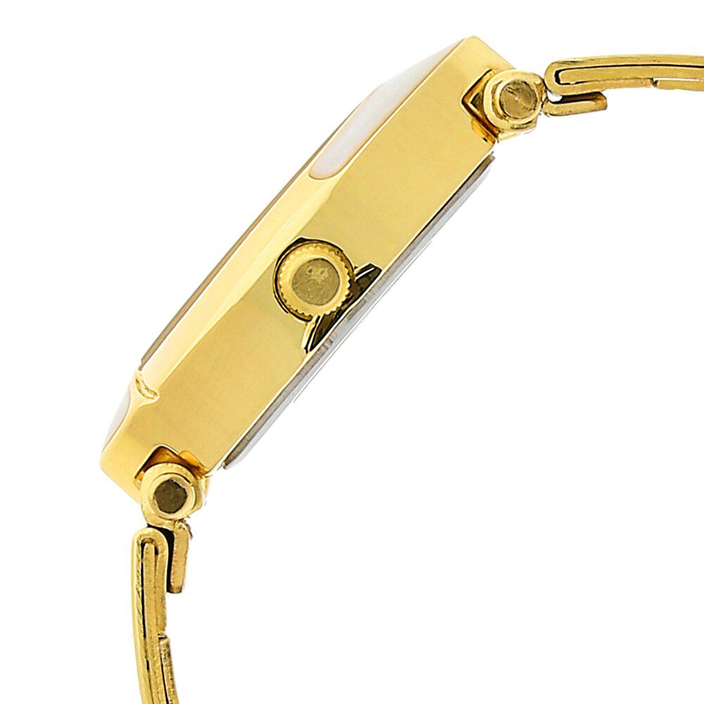 Sonata Quartz Analog White Dial Stainless Steel Strap Watch for Women