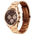 Sonata Summit Quartz Multifunction Brown Dial Rose Gold Metal Strap Watch For Men - image number 2