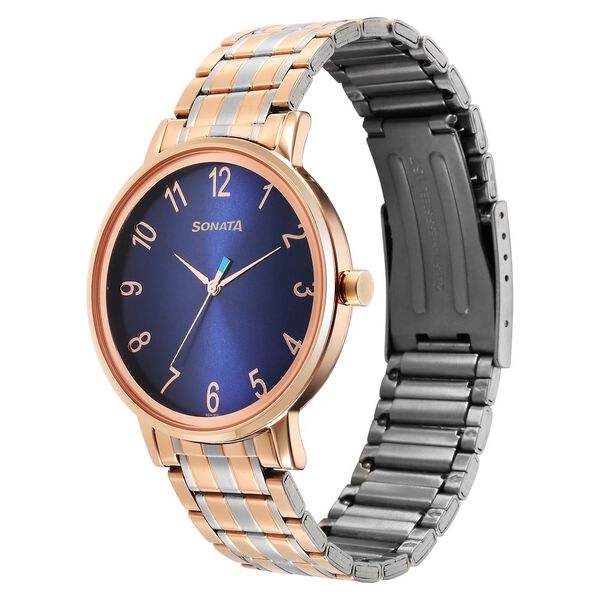 Sonata Utsav Quartz Analog Blue Dial Watch for Men - image number 1
