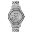 Sonata Quartz Analog Silver Dial Leather Strap Watch for Women