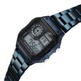 Sonata Hexa Digital Black Dial Blue Color Stainless Steel Strap Watch For Unisex - image number 1